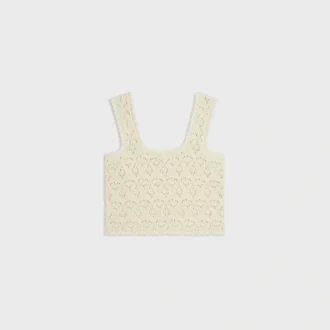 Top in Cotton Pointelle