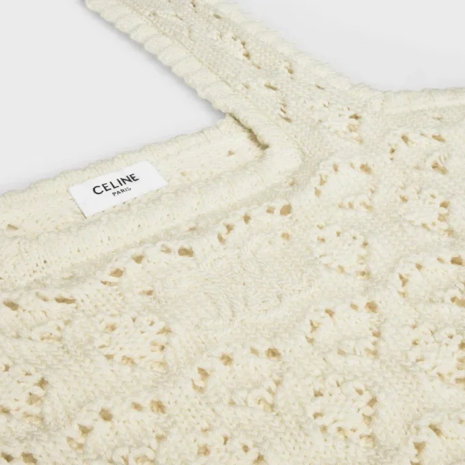 Top in Cotton Pointelle Top in Cotton Pointelle