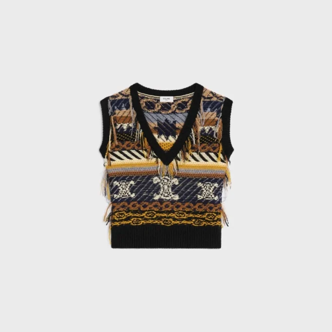 Top in Jacquard Cashmere Top in Jacquard Cashmere