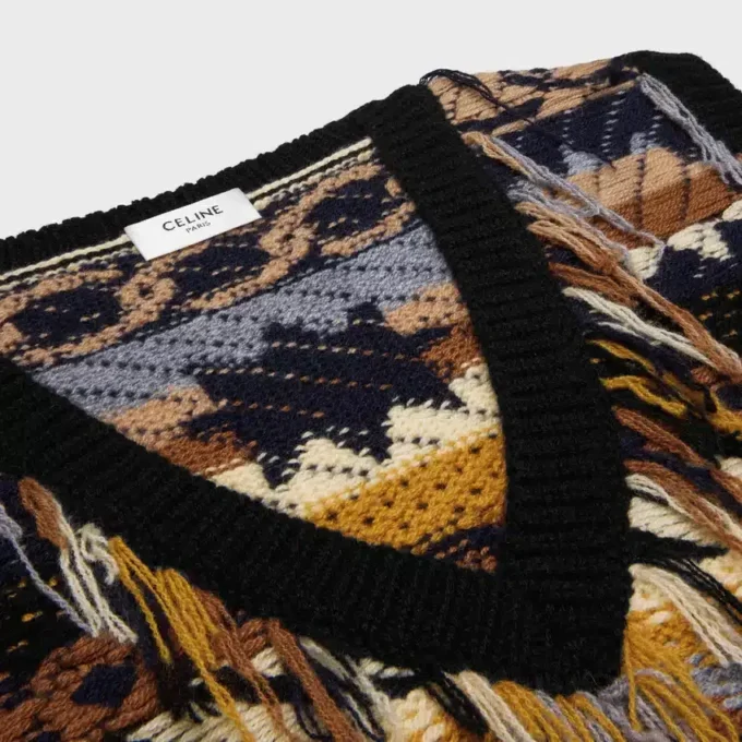 Top in Jacquard Cashmere Top in Jacquard Cashmere