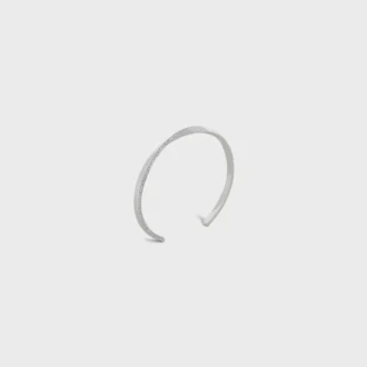 Torsion Bracelet in White Gold and Diamonds Torsion Bracelet in White Gold and Diamonds