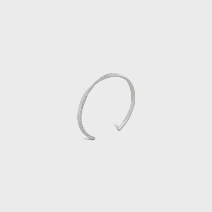 Torsion Bracelet in White Gold and Diamonds