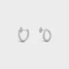 Torsion Earrings in White Gold and Diamonds