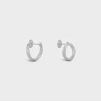 Torsion Earrings in White Gold and Diamonds