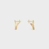 Torsion Earrings in Yellow Gold and Diamonds Torsion Earrings in Yellow Gold and Diamonds