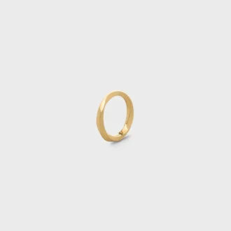 Torsion Ring in Yellow Gold