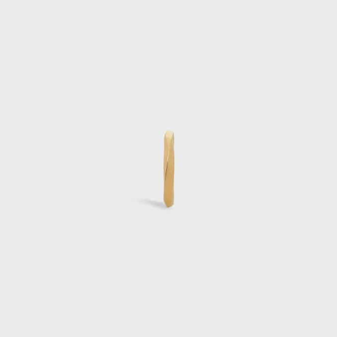 Torsion Ring in Yellow Gold
