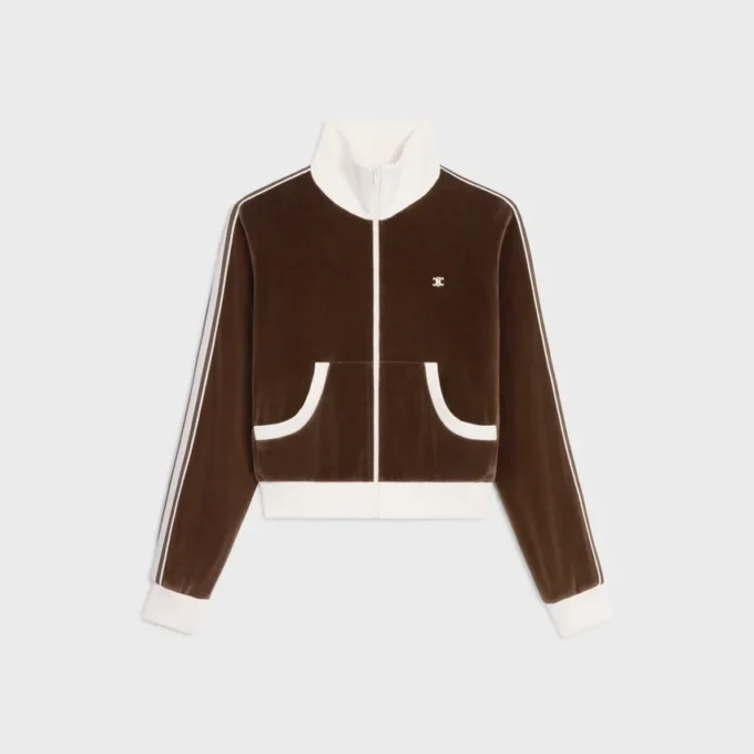 Tracksuit Jacket in Velvet Jersey