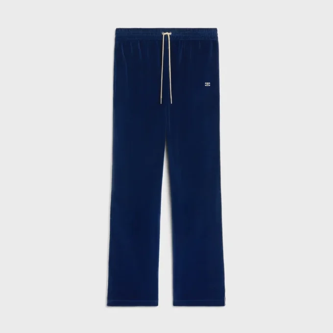 Tracksuit Pants in Velvet Jersey Tracksuit Pants in Velvet Jersey