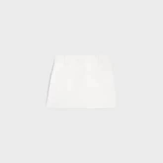 Trapeze Mini Skirt in Cotton Twill