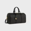Travel Bag in Triomphe Canvas and Calfskin Travel Bag in Triomphe Canvas and Calfskin