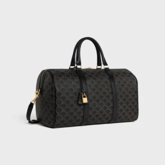 Travel Bag in Triomphe Canvas and Calfskin