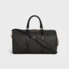 Travel Bag in Triomphe Canvas and Calfskin Travel Bag in Triomphe Canvas and Calfskin