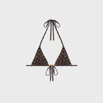 Triangle Top in Monogram Jersey
