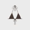 Triangle Top in Monogram Matte Jersey Triangle Top in Monogram Matte Jersey