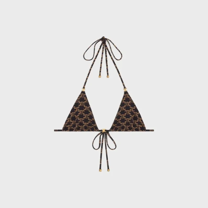 Triangle Top in Monogram Matte Jersey Triangle Top in Monogram Matte Jersey