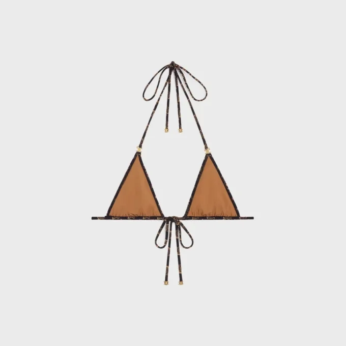 Triangle Top in Monogram Matte Jersey Triangle Top in Monogram Matte Jersey