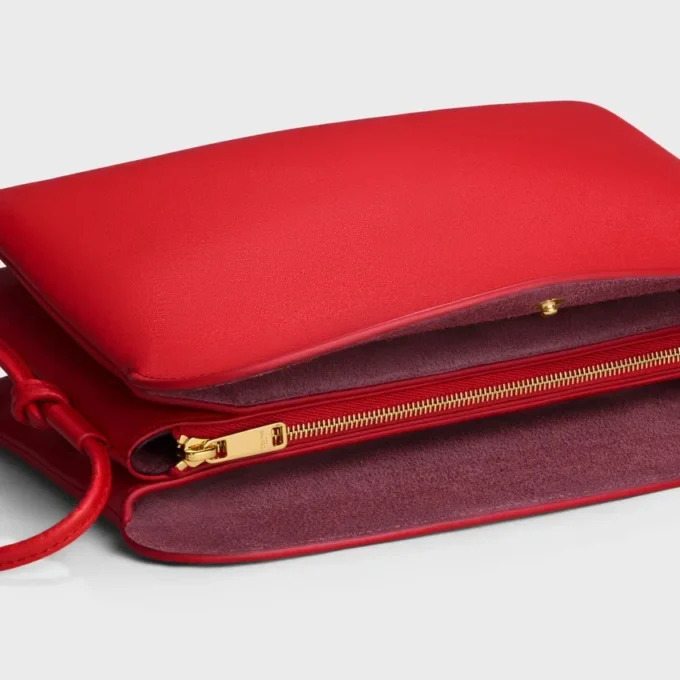 Trio Flap in Smooth Lambskin