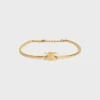 Triomphe Articulated Bracelet in Brass with Gold Finish Triomphe Articulated Bracelet in Brass with Gold Finish