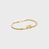 Triomphe Articulated Bracelet in Brass with Gold Finish Triomphe Articulated Bracelet in Brass with Gold Finish