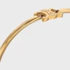 Triomphe Articulated Bracelet in Brass with Gold Finish Triomphe Articulated Bracelet in Brass with Gold Finish