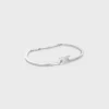 Triomphe Articulated Bracelet in Brass with Rhodium Finish Triomphe Articulated Bracelet in Brass with Rhodium Finish
