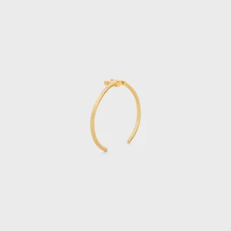 Triomphe Asymmetric Cuff in Brass with Gold Finish