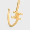 Triomphe Asymmetric Cuff in Brass with Gold Finish Triomphe Asymmetric Cuff in Brass with Gold Finish