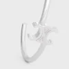 Triomphe Asymmetric Cuff in Brass with Rhodium Finish Triomphe Asymmetric Cuff in Brass with Rhodium Finish