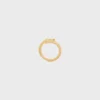 Triomphe Asymmetric Ring in Brass with Gold Finish Triomphe Asymmetric Ring in Brass with Gold Finish