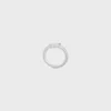 Triomphe Asymmetric Ring in Brass with Rhodium Finish Triomphe Asymmetric Ring in Brass with Rhodium Finish
