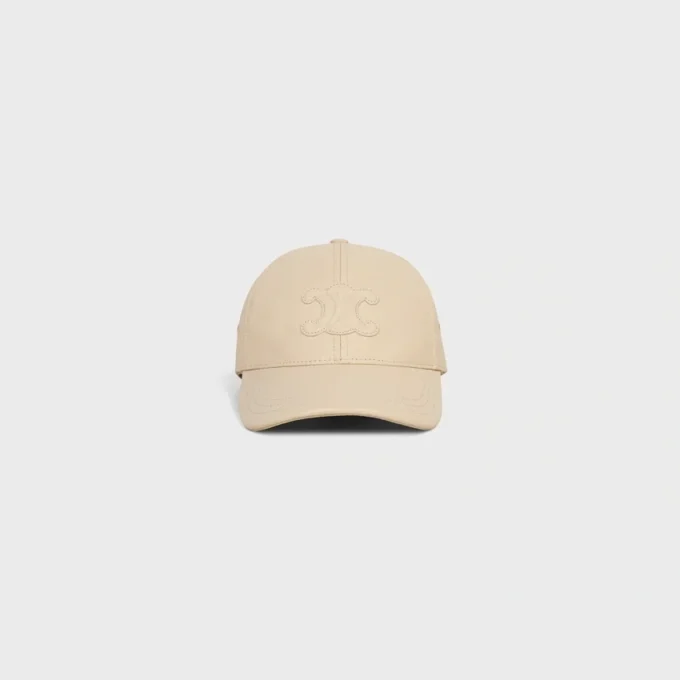 Triomphe Baseball Cap in Calfskin Triomphe Baseball Cap in Calfskin