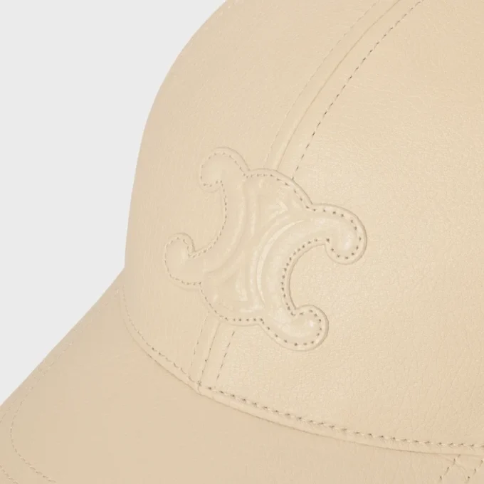 Triomphe Baseball Cap in Calfskin Triomphe Baseball Cap in Calfskin