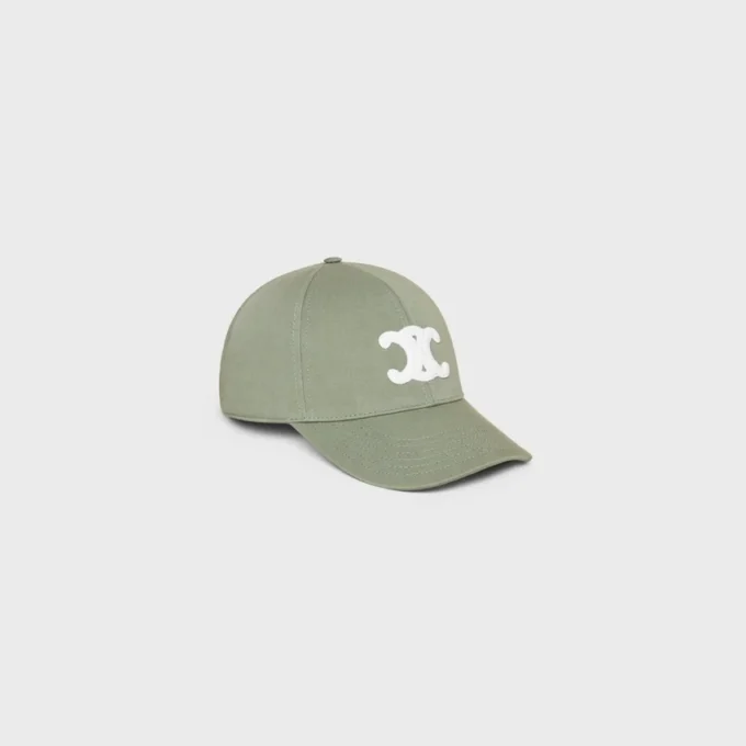 Triomphe Baseball Cap in Cotton Gabardine