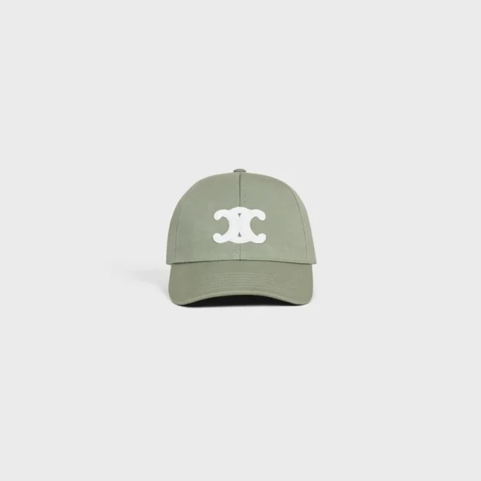 Triomphe Baseball Cap in Cotton Gabardine