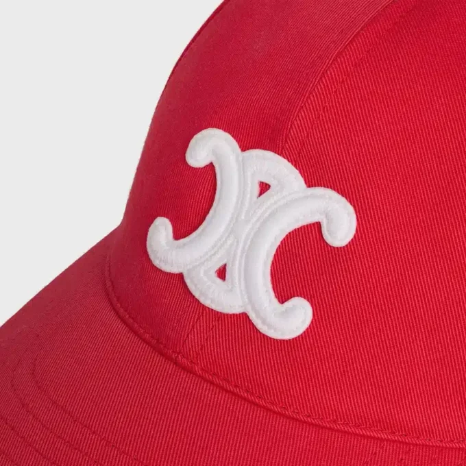 Triomphe Baseball Cap in Cotton Gabardine