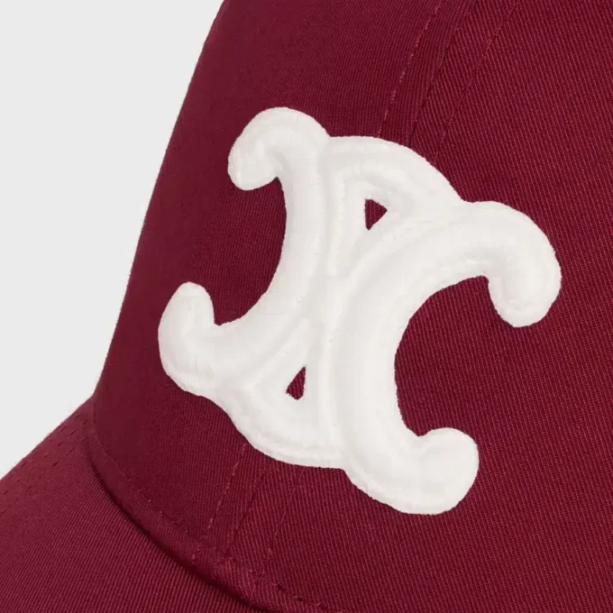 Triomphe Baseball Cap in Cotton Gabardine