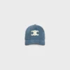 Triomphe Baseball Cap in Denim Union Wash