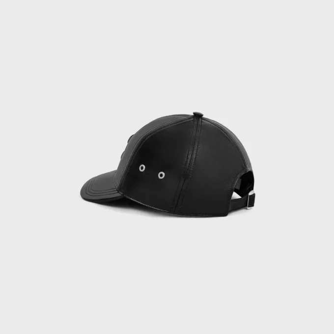 Triomphe Baseball Cap in Lambskin