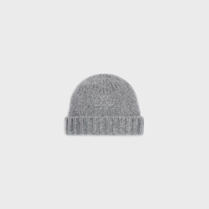 Triomphe Beanie in Cashmere and Silk Triomphe Beanie in Cashmere and Silk