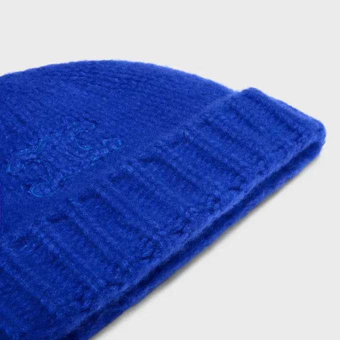 Triomphe Beanie in Cashmere and Silk Triomphe Beanie in Cashmere and Silk