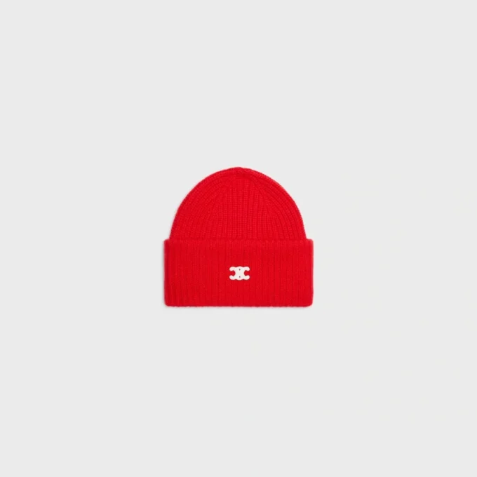 Triomphe Beanie in Seamless Cashmere Triomphe Beanie in Seamless Cashmere