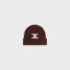 Triomphe Beanie in Seamless Cashmere Triomphe Beanie in Seamless Cashmere