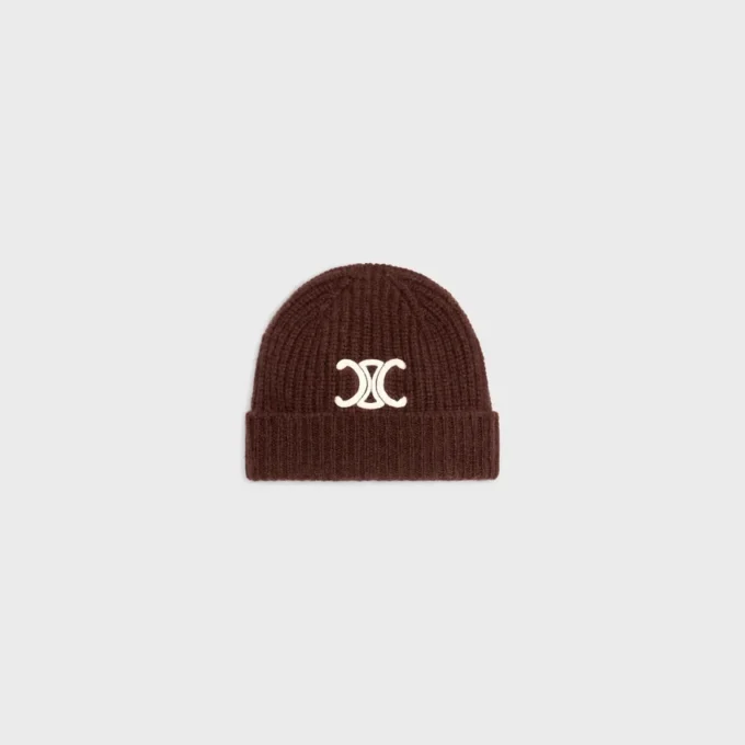 Triomphe Beanie in Seamless Cashmere Triomphe Beanie in Seamless Cashmere