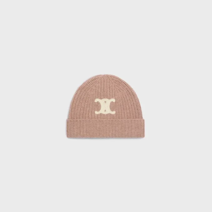 Triomphe Beanie in Seamless Cashmere Triomphe Beanie in Seamless Cashmere