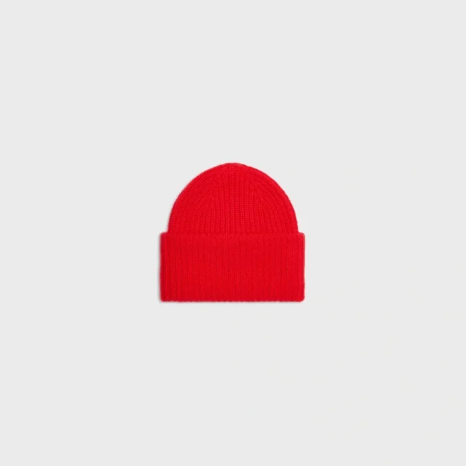 Triomphe Beanie in Seamless Cashmere Triomphe Beanie in Seamless Cashmere