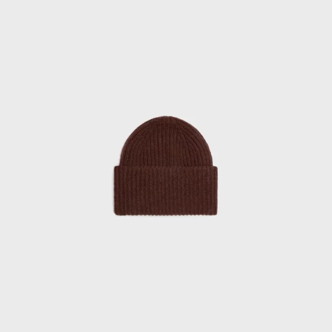 Triomphe Beanie in Seamless Cashmere Triomphe Beanie in Seamless Cashmere