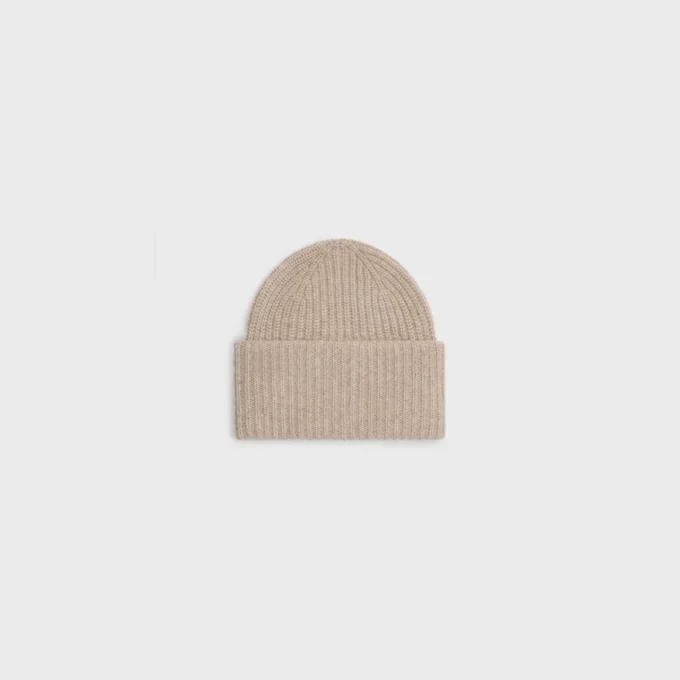 Triomphe Beanie in Seamless Cashmere Triomphe Beanie in Seamless Cashmere