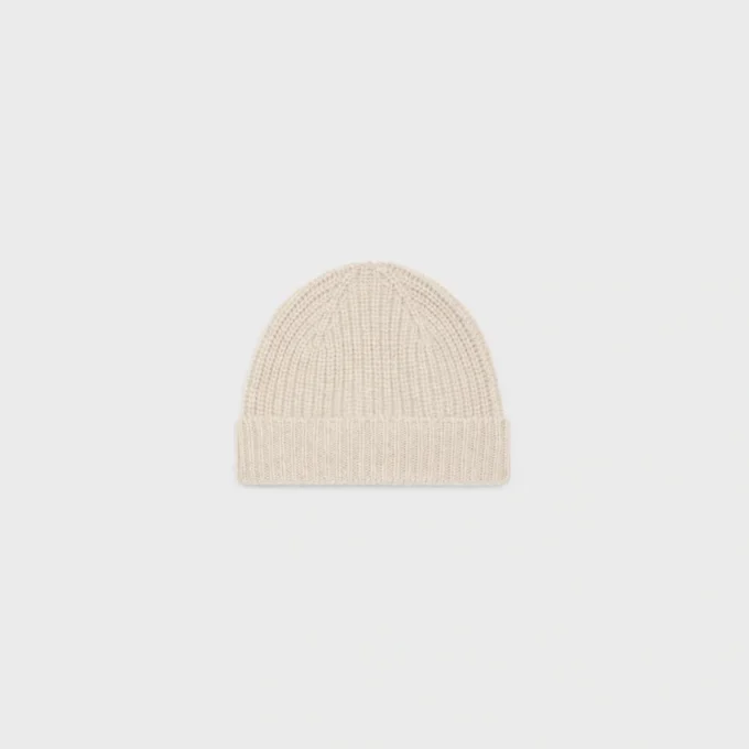 Triomphe Beanie in Seamless Cashmere Triomphe Beanie in Seamless Cashmere