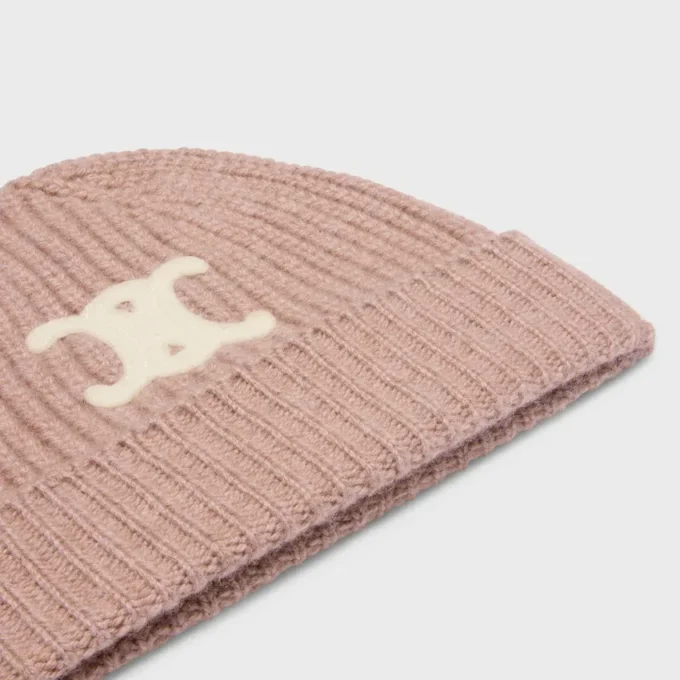 Triomphe Beanie in Seamless Cashmere Triomphe Beanie in Seamless Cashmere